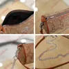 Women Coa łańcucha torba projektantka CC Pen pojemnika torby mini-cylindryczne torebkę cylinder w kształcie skóry Jacquard Cross Crossbody Portferą hobo torebki hobo