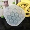 2024 1pcs DIY Connecteurs en nid d'abeilles moules en silicone moule fondant gâteau de chocolat savon bonbons