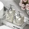 Liquid Soap Dispenser Light Luxury Ceramic Hand Wash Bottle Cheese Pump Bathroom Accessories Shower Gel Split Press Pot