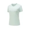 2024 Ny sommaren snabb torkning av t-shirt män och kvinnors runda nacke andas och lätt