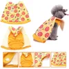 Pet Halloween Costume Christmas Dog Fancy Dress Apparel Funny Cosplay Burgers Pizza Sushi -kläder för valpar och kattunge 240320