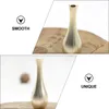 Vasen 4 PCs Mini Terrarium kleine Vase -Dekoration kompakte Kupferblume Schöne Metallkreativschmuck Gold Gold