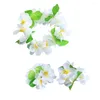 Flores decorativas 4 Pcs Havaí Colares Guirlanda Havaiana Flor Artificial Grinalda Floral Headpiece