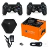 Consoles X6 Games Box Game Console HD 4K 3D HDMI med dubbel trådlös spelkontroll 15000 spel 64 GB Classic Retro Game