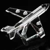 Aircraft Modle Beautiful Crystal Airplane Model Miniature Glass Plane Aircraft Crafts Office Home Decoration Christmas Gift YQ240401
