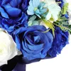 Fiori decorativi Silk Flower Wedding Bouquet Decorazione per feste artificiali