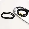 Łańcuch VNOX Dostosuj parę bransoletki czarne złoto plamowane stali nierdzewne z warstwowym łańcuchem linowym minimalistyczny prezent biżuterii Q240401