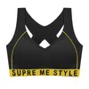 Sutiãs mulheres esportes fitness ginásio correndo roupa interior à prova de choque sutiã sem fio 5xl plus size colheita superior respirável yoga espartilho