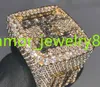 2022 New Trendy Design Jewelry 925 Pure Sterling silver Fully Iced Out Bling VVS Moissanite Diamonds Custom Letters Rings