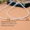 Colares Pingente Natural Shell Beads Coração Gargantilha Moda Colar de Aço Inoxidável para Mulheres Cobre Estrela Collares Para Mujer Moon Girl Design 240330