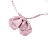 Strikjes Japanse JK roze geruite vooraf gebonden stropdas Student aangepast stropdas Cravat College School Uniform Bowtie dassen