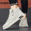 Casual Shoes Autumn Fashion High Top Leather Retro Outdoor Sport Walking Effect Warm Non-Slip Luxury Sneakers Skate Skate