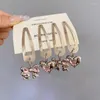 Hair Clips Ins Korea Bowknot Rhinestones Loves Heart Metal Hairpin Clip Side Simple 40GB