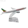 Aircraft Modle 1/400 Aircraft Air Ethiopian Airlines Boeing777 16cm Alloy Plane Model Toys Children Kids Gift for Collection Home Decoration YQ240401