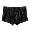 Cuecas tridimensionais corte shorts estilo japonês para homens com cintura elástica u-convexo design roupa interior absorvente de umidade