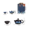 Cups Saucers 5pcs Chinese Ceramic Tea Cup Kiln Change And Teapot Set Exquisite Home Office Teaware Birthday Gifts