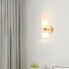 Lâmpada de parede Nordic Simples Quarto Personalidade Sala de estar Estudo Iluminação El Fundo Decoração Cabeceira Vidro