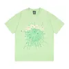 sp5der 555ヤングタブTシャツスター同じプリントミルクシルク男性と女性のための短い袖summermz4jpwd7fyd3