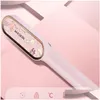 Curling Irons Electric Hair Brushes Straightening Straightener Brush Flat Iron Curler Modeling Styling Tool Basiqe Sleek Plus Comb For Dht6L