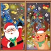 Window Stickers Christmas Decoration Snowflake Sticker Santa Claus Elk Snowman Static Merry