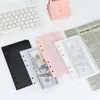 A6/A7 rosa svarta bindemedelsfickor mappar för anteckningsbok avdelare sida vattentät pvc bladdokument arkiveringsväska