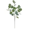 Decorative Flowers 1Pc 23.62in Artificial Eucalyptus With Leaves Stem Real Touch Wedding Bouquet Centerpiece Home Decor