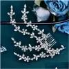 Fermagli per capelli Barrettes Topqueen Strass Parrucchino Copricapo da sposa Moda Pettine in cristallo fatto a mano Donna Festa Gioielli Decorazione testa 5 Ottji