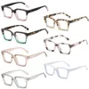 Солнцезащитные очки квадратные анти-УФ-очки с синими лучами, модные однотонные ультра-легкие очки в большой оправе, оптические мужские очки из ПК