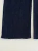 Nlzgmsj TRAF Denim Jumpsuit For Women Strapless Sleeveless High Waist Solid Wide Leg Pants Female Clothes Streetwear 240326