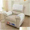 Chair Covers Ers 3Pieces Seater Sofa Headrest Non-Slip Waterproof Protection For Wide Applications Drop Delivery Home Garden Textiles Dhwr3