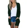 Women's Blouses Spring Cardigan Stylish Lightweight Long Sleeve With Pockets Versatile Fall Winter Open Front For Casual