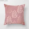 Kuddefodral Pink Geometric Print Decor Cover Wedding Party SOFA Office Seat Hotel Cushion Modern Light Luxury Home Y240407