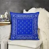 Poduszka niebieska bandana rzucaj poduszki dekoracje domowe sofa sofa