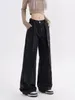 Women's Jeans Y2k Women 2024 Spring American Vintage Loose Straight Wide Leg Floor Pants High Waist Overalls