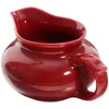 Vases Small Ceramic Gravy Boat Mini Creamer Pitcher Handle Sauce Dispenser Milk Serving Salad Dressings Broth Coffee Tea