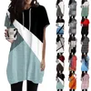 Women's T Shirts Hoodies Casual Short Sleeve Fashion Print Tunic Tops With Pockets Top Women Blus 2024 Shirt For