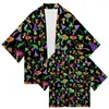 Chemises décontractées pour hommes Kimono Japono Traditional Champignon Imprimé Cardigan Asian Vêtements HARAJUKU SAMURAI YUKATA HIP HOP DROP DIVRIRATION AP DHKBA