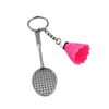 Porte-clés 30pcs mini balle de tennis porte-clés 6 couleurs sport porte-clés pendentif décoration pour les amoureux