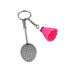 Keychains 30Pcs Mini Tennis Ball Keychain 6 Colors Sports Key Chain Pendant Decoration For Lovers