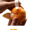 1/4PC新しいスタイルクラフトシトラスパラーピーラーオレンジレモンライムピーラーリムーバー - キッチンツールオレンジオープニングデバイスオレンジストリッパー