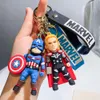 Fashion Cartoon Movie personnage Keychain Rubber and Key Ring pour sac à dos