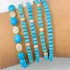 Chaîne de haute qualité ovale Turquoise 5A CZ Bracelet de chaîne de tennis pour femmes Q240401