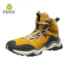 Boots Rax Hiking Boots Men Women Waterproof Snow Boots Fleece Waterproof Trekking Shoes Warm Outdoor Sneakers Mountain Boots Men