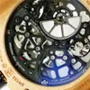 Zegarek męski automatyczny ruch z włókna węglowego Wodoodporny szafir lustrzany gumowy pasek 40 mm zegarek Y9ah