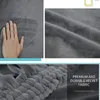 Stol täcker Elastic Ottoman Cover Velvet Fabric Foot Pall Slipcovers All-Inclusive Square Protector vardagsrum Juldekor