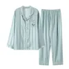 2uq6 sexy pyjama's sexy ijs zijden pyjama's voor vrouwen lange mouw pyjama set lente zomer herfst slaapkleding broek pak afdrukken 2404101
