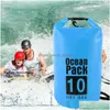 Outdoor Bags 2/3/5L Drybag Waterproof Swimming Bag Dry Sack For Kayaking Rafting Boating Fishing Gear Drop Delivery Sports Outdoors Dhdre