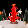 Party Decoration Durable Christmas Tree Wooden Handmade Wood 3d Santa Claus Bell Snowman For Xmas