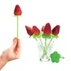 포크 10pcs 가정 과일을위한 꽃 모양 창조적 인 플라스틱 과일 막대기 벤토