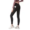 Hög midja yoga leggings Gymkläder Kvinnor Capris Svett Wicking Naken Feeling Running Fitness Pants Tights Tights Tights